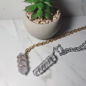 Rose Quartz Necklace Pendant